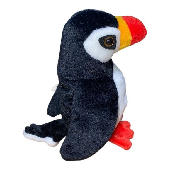 Ty Beanie Baby Puffin Puffer Plush Toy - Black/White/Red - 1997 Collectible W/ T - Picture 4 of 9